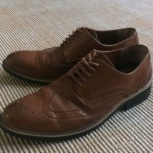 Musingwear Penguin wingtips brown dress shoes